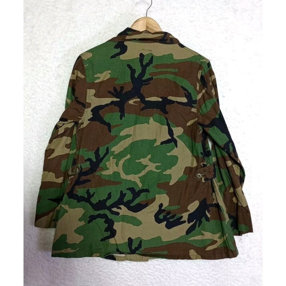 US Army Hot Weather BDU Woodland Pattern Utility WOMEN'S MATERNITY SZ 8R Jacket - Picture 2 of 12